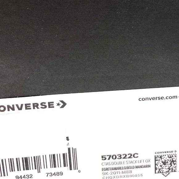 Converse Women's Size 7 570322C CTAS Double Stack LIFT OX Platform Print Sneaker - Picture 10 of 10